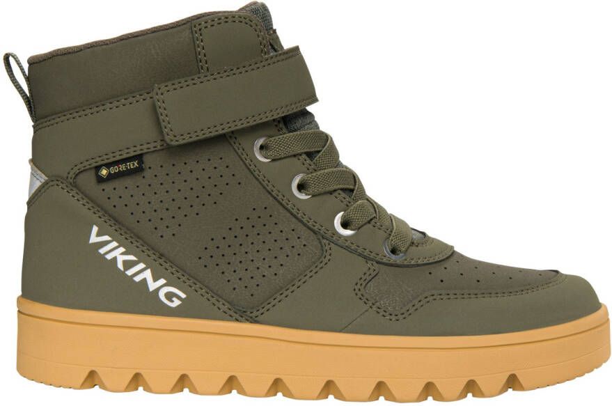 Viking Kid's Fleek Mid GTX 1V Sneakers olijfgroen