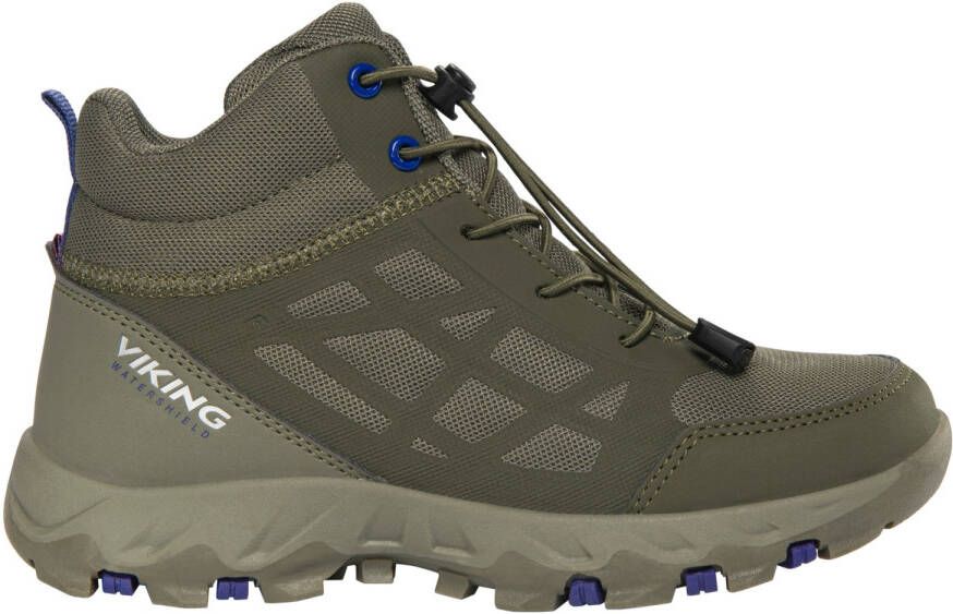 Viking Kid's Track Mid Waterproof SL Wandelschoenen olijfgroen