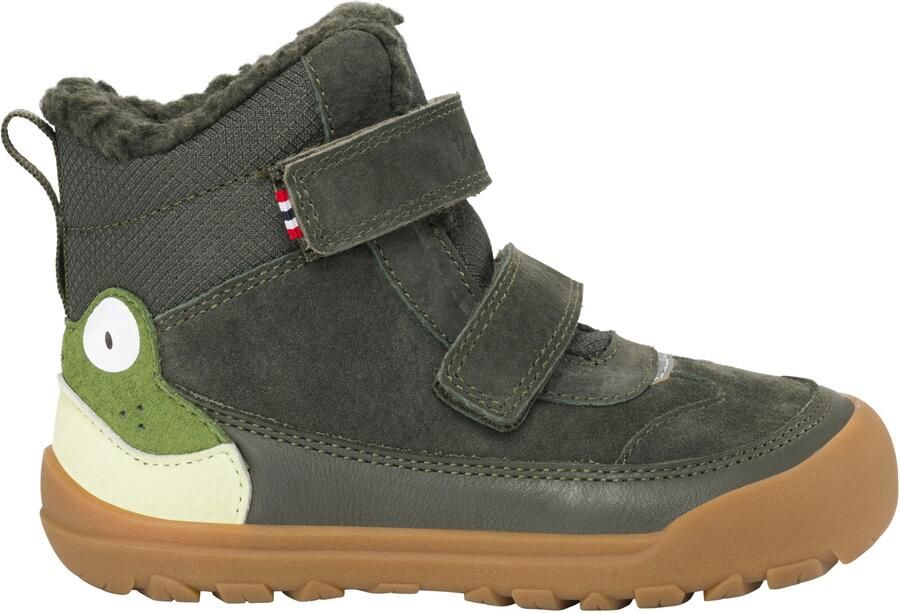 Viking Kid's Alv Barefoot Paw Warm WP 2V Winterschoenen olijfgroen