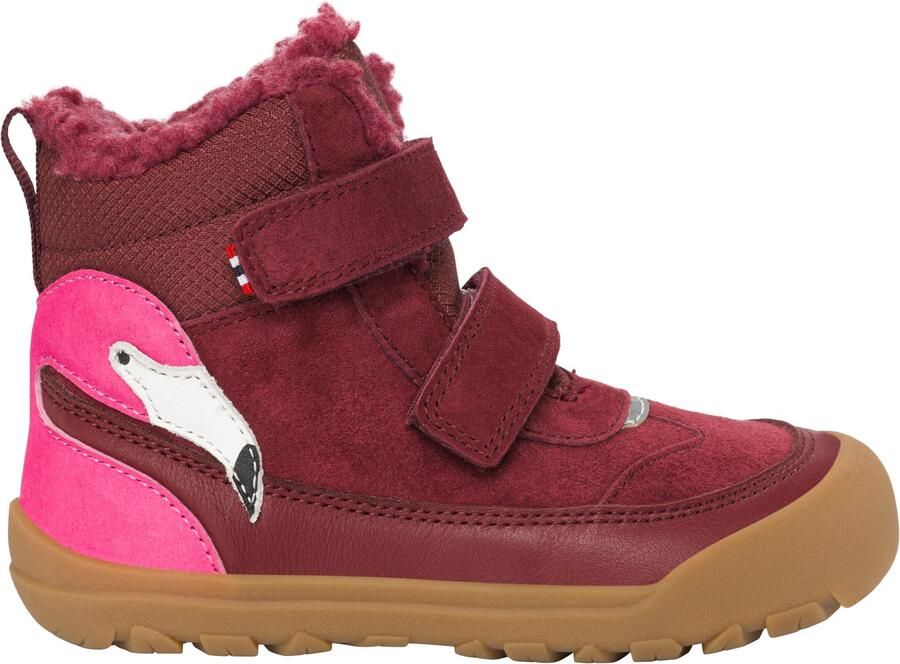 Viking Kid's Alv Barefoot Paw Warm WP 2V Winterschoenen rood