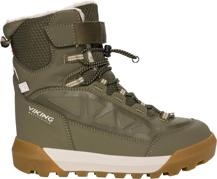 Viking Kid's Constrictor Warm SC WP 1V SL Winterschoenen olijfgroen