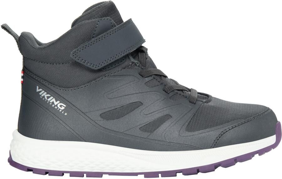Viking Kid's Equip Mid WP 1V Sneakers grijs