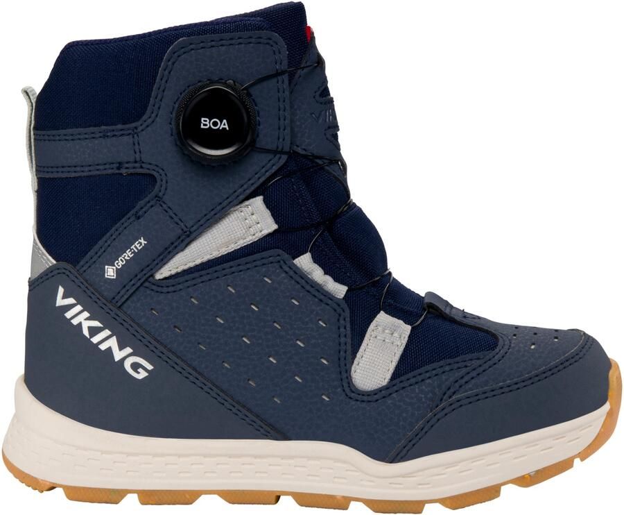 Scarponi Da Neve Unisex Bambini E Ragazzi Viking Bjork Warm GTX Boa, Taglia 35 EU, Impermeabili Gore-Tex Con Chiusura Boa