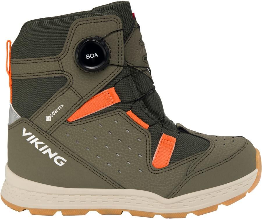 Viking Kid's Espo Reflex Warm GTX BOA Winterschoenen olijfgroen