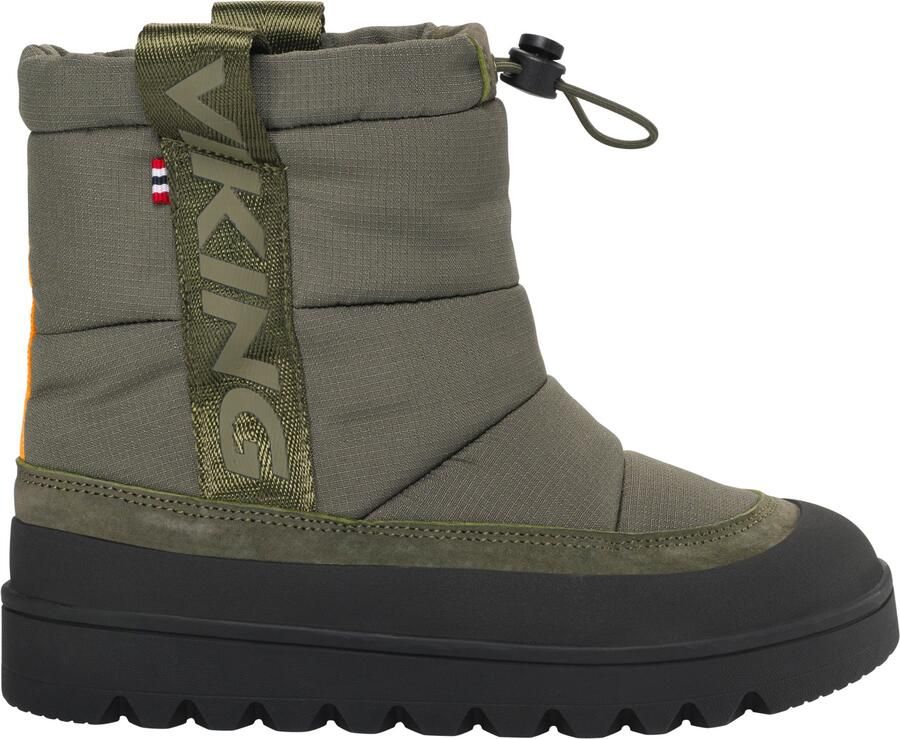 Viking Kid's Fleek Hybrid Warm WP Winterschoenen olijfgroen zwart