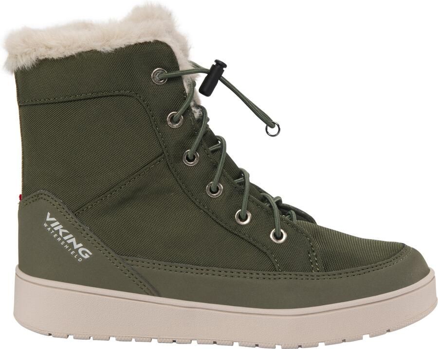 Viking Kid's Maia Warm Waterproof SL Winterschoenen olijfgroen