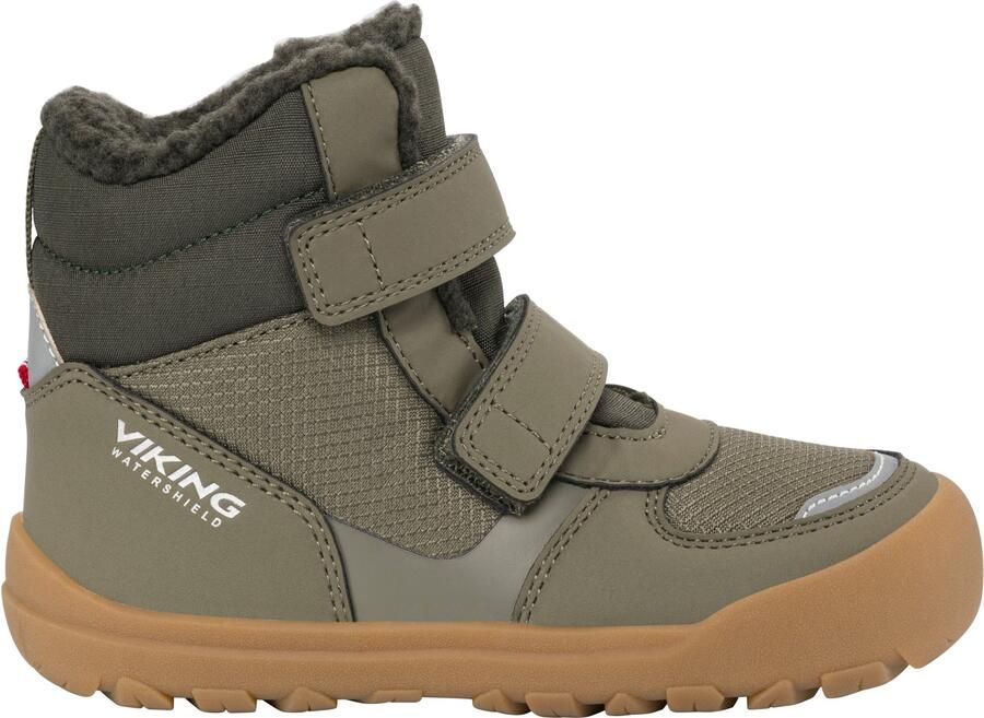 Viking Kid's Rowan Barefoot Warm WP 2V Winterschoenen olijfgroen