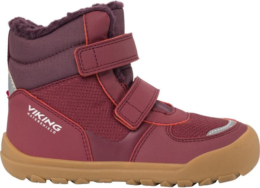 Viking Kid's Rowan Barefoot Warm WP 2V Winterschoenen rood