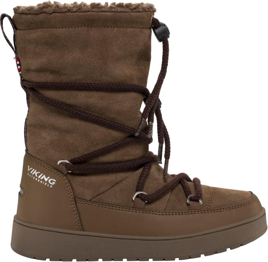 Viking Kid's Snowcord Tall Warm WP Winterschoenen bruin