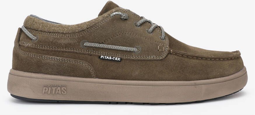 Walk in Pitas Dakota Sneakers bruin wit