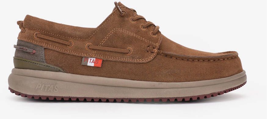 Walk in Pitas Denver Sneakers bruin wit