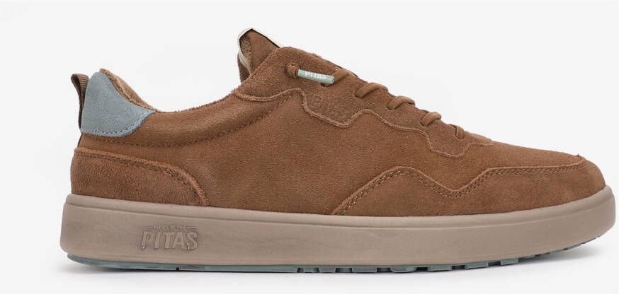 Walk in Pitas Kume Sneakers wit bruin