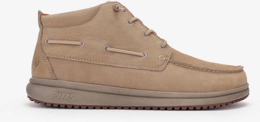 Walk in Pitas Timor Leather Hoge schoenen wit