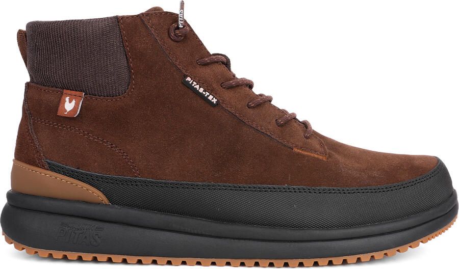 Walk in Pitas Kobe Hoge schoenen bruin
