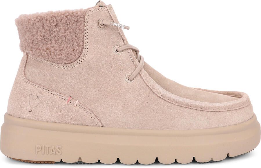 Walk in Pitas Women's Berna Hoge schoenen roze beige