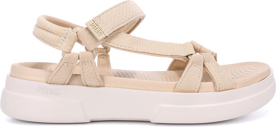 Walk in Pitas Women's Claire Sandalen beige wit