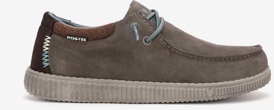 Walk in Pitas WP150 Sami Sneakers wit bruin