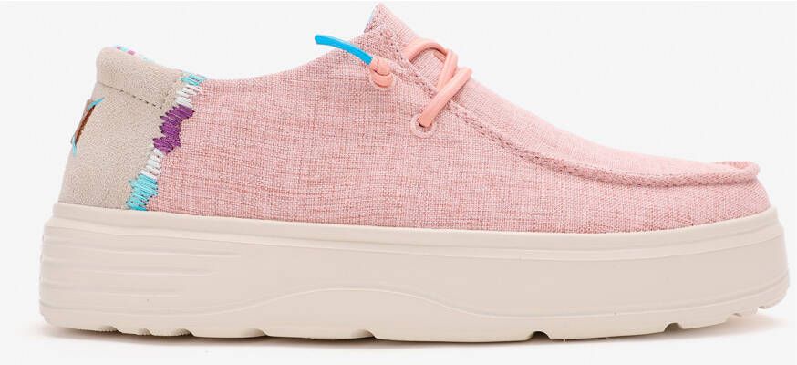 Walk in Pitas Women's Poppy Sneakers roze wit
