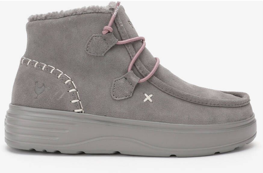 Walk in Pitas Women's Sydney Hoge schoenen grijs wit