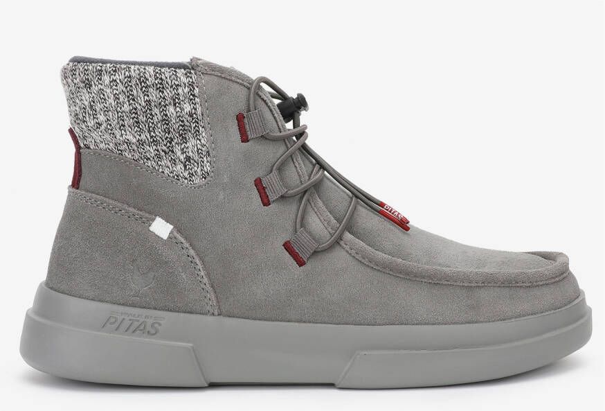 Walk in Pitas Women's Trento Hoge schoenen wit grijs