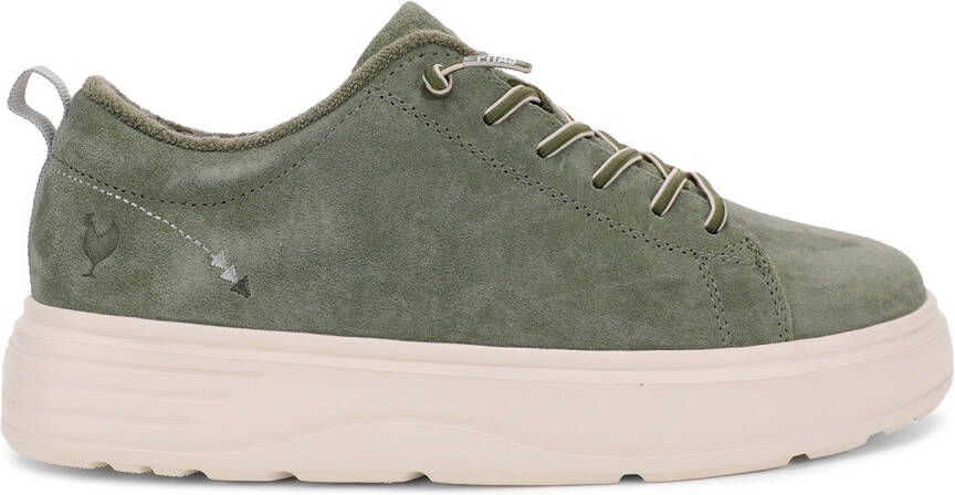 Walk in Pitas Women's Yari Sneakers wit olijfgroen
