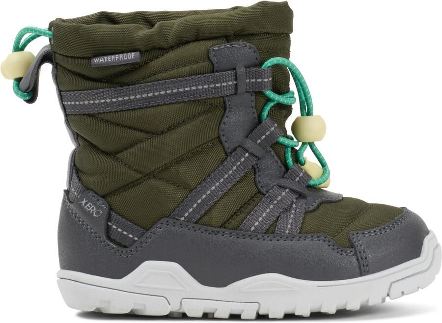 Xero Shoes Kid's Alpine Pull On Winterschoenen maat 10K olijfgroen