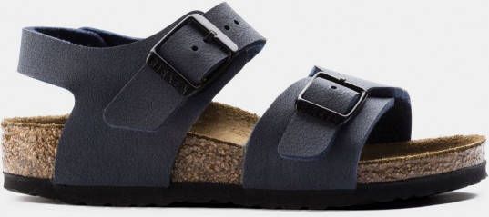 Birkenstock New York Junior Birko Flor BC Narrow Junior Sandaal Marineblauw