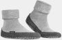 Falke Cosyshoes Pantoffels Anti Slip Sok Lichtgrijs Middengrijs - Thumbnail 1