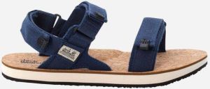 Jack Wolfskin Ecostride 2 Sandal Men Duurzame trekkingsandaal Heren 45.5 blauw blue cork