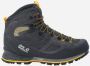 Jack Wolfskin Force Crest Texapore Mid Men Waterdichte trekkingschoenen Heren 45.5 zwart black burly yellow XT - Thumbnail 1