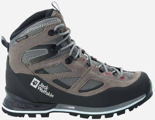 Jack Wolfskin Force Crest Texapore Mid Women Waterdichte trekkingschoenen Dames Tarmac Grey Pink