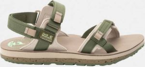 Jack Wolfskin Outfresh Deluxe Sandal Women Dames sandalen 39.5 groen khaki sand