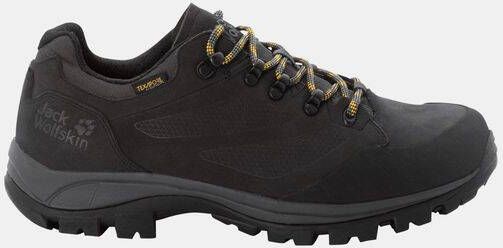 Jack Wolfskin Rebellion Texapore Low Men Waterdichte trekkingschoenen Heren 42.5 zwart phantom burly yellow XT