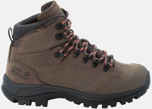 Jack Wolfskin Rebellion Texapore Mid Women Waterdichte trekkingschoenen Dames brown phantom