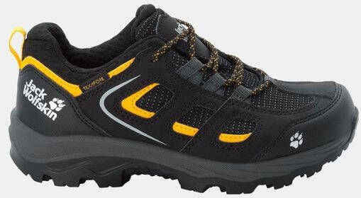 Jack Wolfskin Vojo Texapore Low Kids Waterdichte wandelschoenen Kinderen black burly yellow