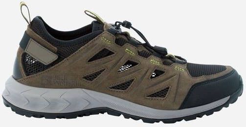 Jack Wolfskin Woodland 2 Hybrid Low Men Heren wandelschoenen 43 khaki lime khaki lime