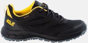 Jack Wolfskin Woodland Texapore Low Kids Waterdichte wandelschoenen Kinderen 36 zwart black burly yellow XT