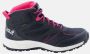 Jack Wolfskin Woodland Texapore Mid Kids Waterdichte wandelschoenen Kinderen 38 zwart black burly yellow XT - Thumbnail 2