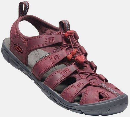 Keen Clearwater CNX Leather Sandaal Dames Rood