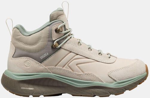 Keen Leika Leather Mid WP Wandelschoen Dames Grijs