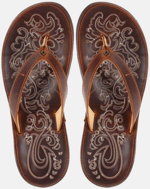 Olukai Paniolo Slipper Dames Bruin