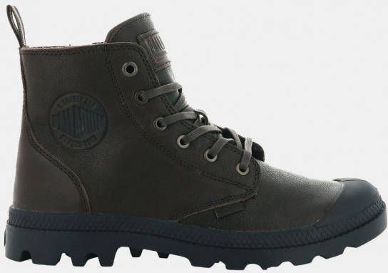 Palladium Pampa Hi Zip Leather Essential Schoen Donkerbruin