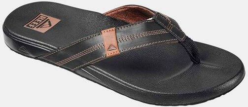 Reef Cushion Phantom Leather Slipper Zwart