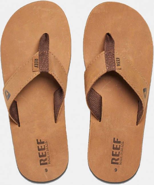 Reef Leather Smoothy Sandalen bruin