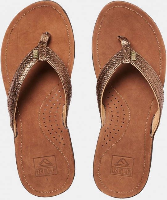 Reef Miss J Bay Slippers Dames Bruin Brons