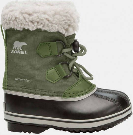 Sorel Childrens Yoot Pac Nylon Snowboot Kind Lichtkaki Zwart