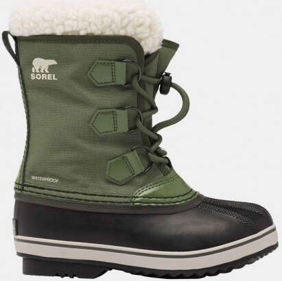 Sorel Yoot Pac Nylon Snowboot Kind Lichtkaki Zwart