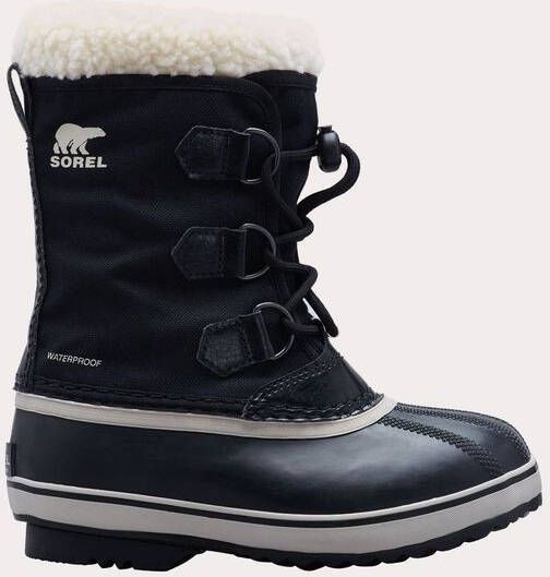 Sorel Yoot Pac Nylon Snowboot Kind Zwart Donkergrijs Mengeling