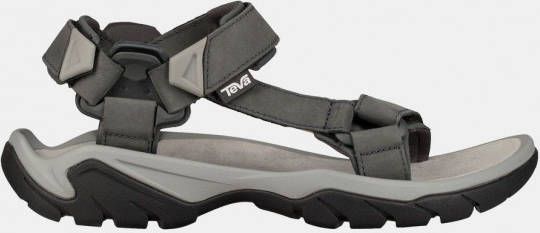 Teva Terra Fi 5 Universal Leather Sandaal Donkergrijs