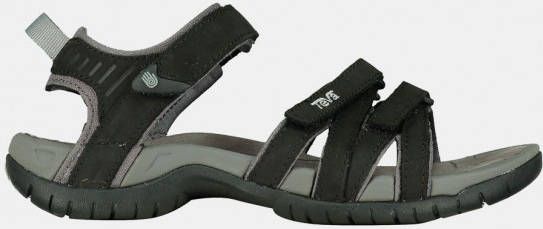 Teva Tirra Leather Sandaal Dames Zwart - Schoenen.nl